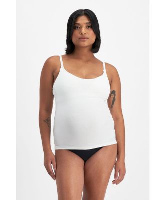 Bonds Women's Damn Dry Milk Leaks Scoop Cami Bra in White Size: