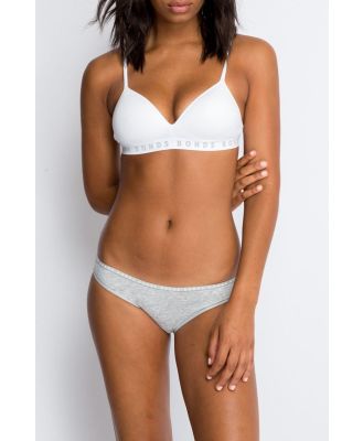 Bonds Women's Hipster Cotton Bikini in New Grey Marle Size: 8, Aussie Cotton