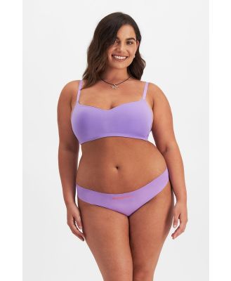 Bonds Women's Icons Micro Kini in Purple Hydrangea Size: