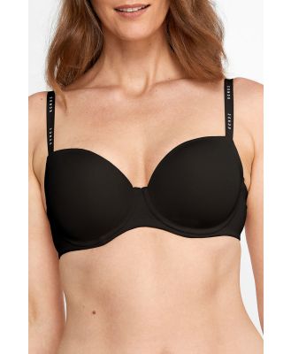 Bonds Women's Invisi Full Busted T-Shirt Bra in Black Size: