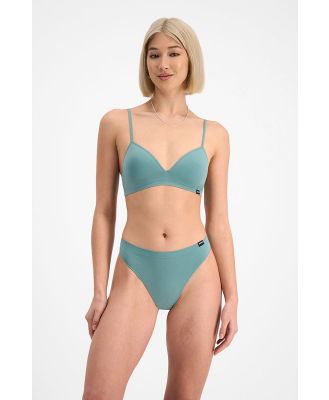 Bonds Women's Match Its Seamless Hi G-String G-String in Green Glacier Size: