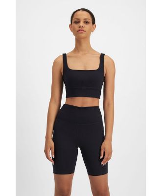 Bonds Women's Move Crop in Nu Black Size: