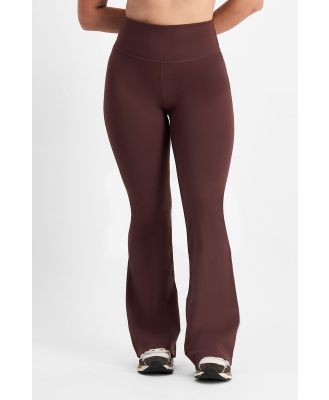 Bonds Women's Move Flare Pant in Deepest Berry Size: