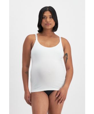 Bonds Women's Originals Maternity Support Singlet Bra in White Size: