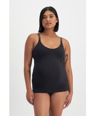 Bonds Women's Originals Maternity Support Singlet in Black Size: