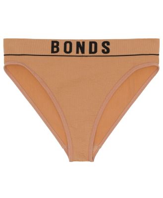 Bonds Women's Retro Rib™ Seamless Hi Bikini in Blushed Size: