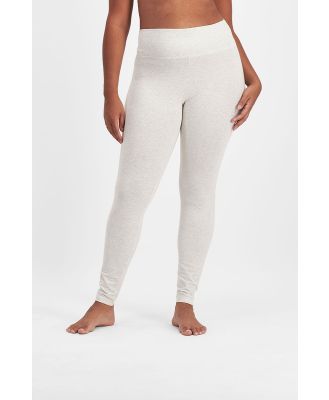 Bonds Women's Sleep Brushed Jersey Legging in Oaty Marle Size: