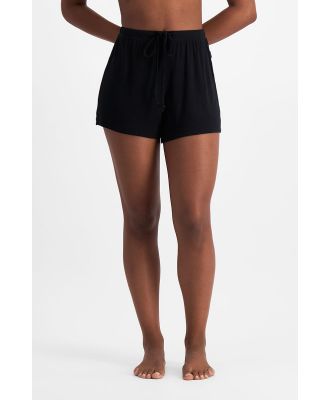 Bonds Women's Sleep Modal Blend Rib Short in Nu Black Size: