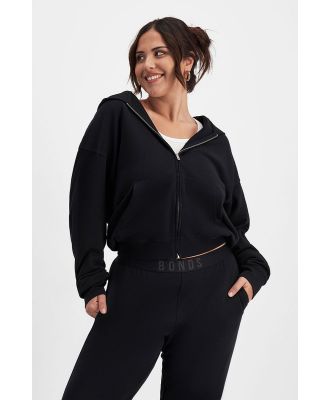 Bonds Women's Sweats Cotton Zip Hoodie in Nu Black Size: