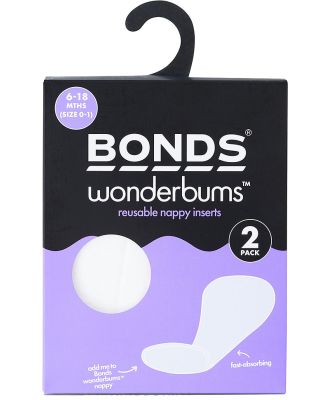 Bonds Wonderbums Nappy Insert 2 Pack in Mascarpone