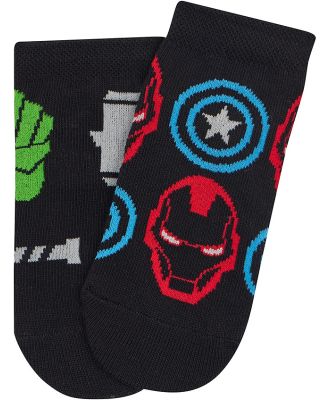 TMI Boys Avengers Crew Socks 2 Pack Size: 2-4 Years, Cotton