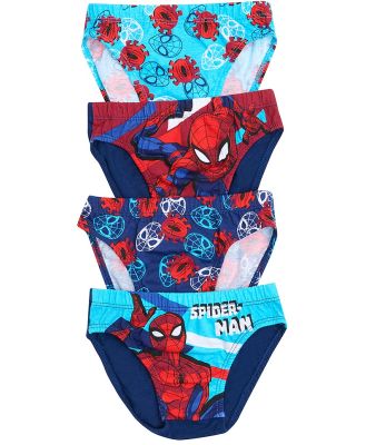 TMI Boys Spiderman Cotton Brief 4 Pack Size: