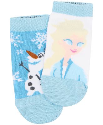 TMI Girls Cotton Frozen Trainer Socks 2 Pack Size: