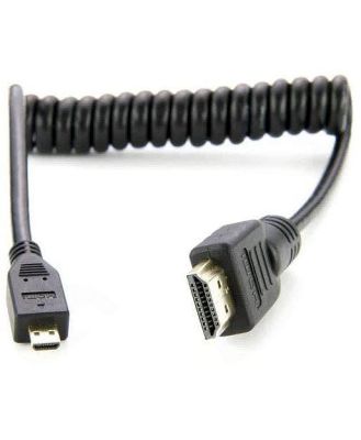Atomos Micro HDMI 30cm Coiled - Micro to Full HDMI 30cm
