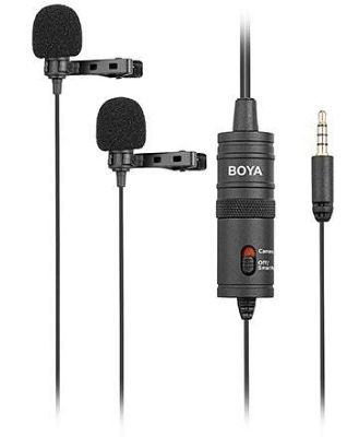 Boya BY-M1DM Dual Lavalier Microphone for Smartphones & DSLR
