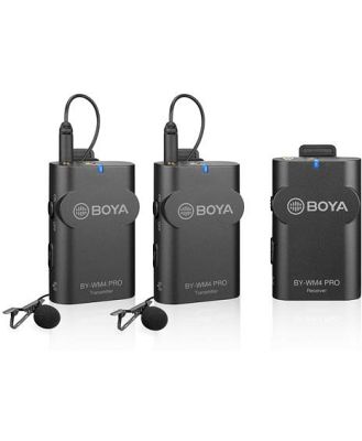Boya BY-WM4 Pro-K2 Wireless Microphone System, 1 Receiver, 2
