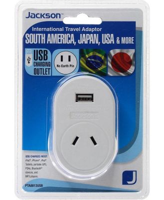 Jackson Outbound USB Travel Adaptor - Japan/USA