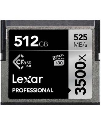 Lexar Professional 3500x CFast 2.0 512GB - 525MB/s Memory Card