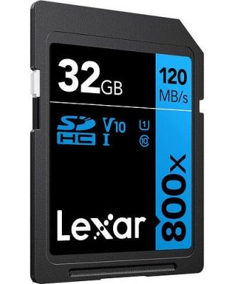 Lexar Professional 800x SDHC 32GB - 120MB/s V10 UHS-I Memory Card