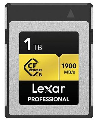 Lexar Professional CFexpress Type B - 1TB GOLD PRO Series 1900MB/s read / 1500MB/s write