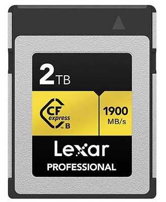 Lexar Professional CFexpress Type B - 2TB GOLD PRO Series 1900MB/s read / 1500MB/s write