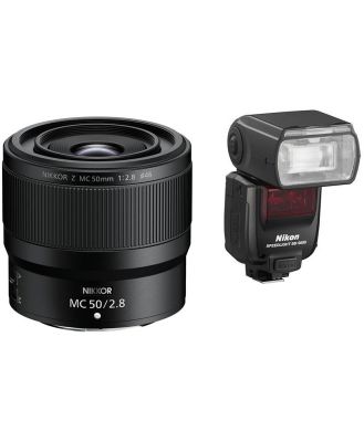 Nikon Z Macro Pack includes Nikkor Z MC 50mm f/2.8 Macro Lens & SB-5000 Speedlight