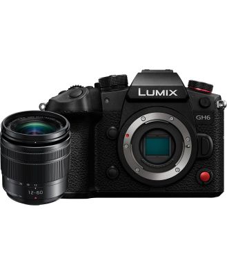 Panasonic GH6 Body w/Lumix 12- 60mm f/3.5-5.6 Lens Compact System Camera