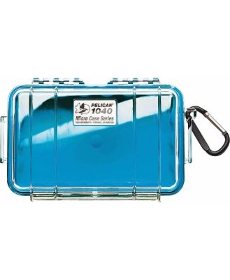 Pelican 1040 Micro Clear Case - Blue with Blue Liner