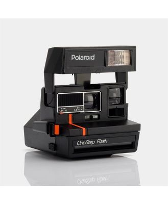 Polaroid 600 Type 80's Style Red Stripe Refurbished Vintage Camera