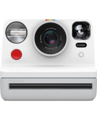 Polaroid Now - White i-Type Instant Camera w/BONUS Film (8 Exposures)