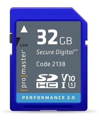 ProMaster SDHC Performance 32GB (2.0) - V10 Memory Card