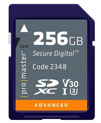 ProMaster SDXC Advanced 256GB 633x 95MB/s UHS-I,  U3, V30 Memory Card