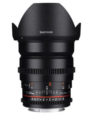 Samyang 24mm T1.5 VDSLR UMC II MFT Full Frame Lens