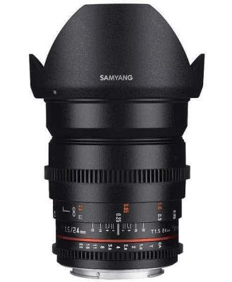 Samyang 24mm T1.5 VDSLR UMC II Nikon Full Frame Lens