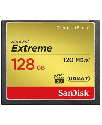 SanDisk Extreme CompactFlash 120MB/s - 128GB Memory Card