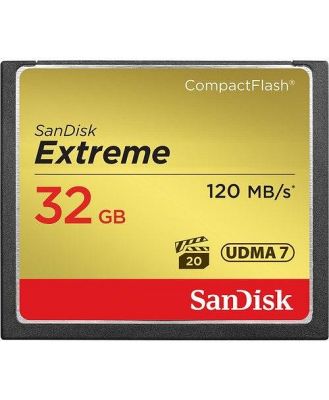 SanDisk Extreme CompactFlash 120MB/s - 32GB Memory Card