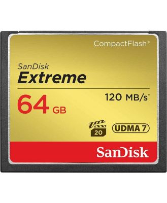 SanDisk Extreme CompactFlash 120MB/s - 64GB Memory Card