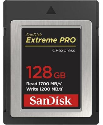 SanDisk Extreme Pro CFexpress 128GB Type B Memory Card 1700MB/s read / 1200MB/s write