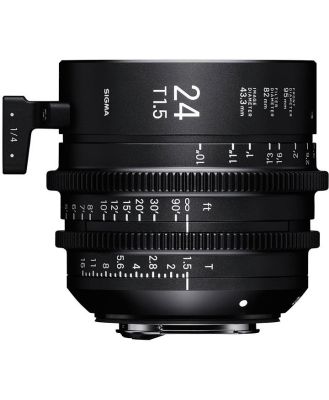 Sigma 24mm T1.5 CINE Lens - Canon EF Fully Luminous Feet