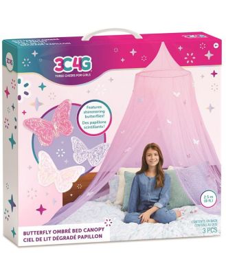 3C4G Shimmering Butterflies Ombre Canopy