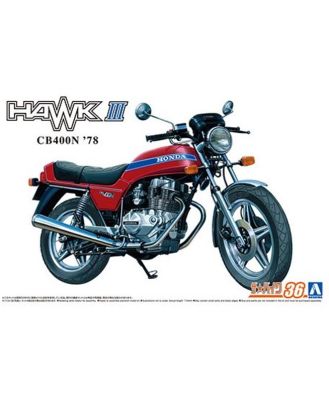 Aoshima Model Kit 1:12 Honda CB400N Hawk-III 78