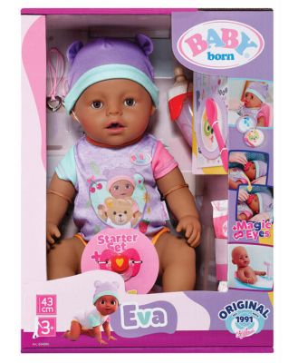 Baby Born Original Eva Girl Dark Skin 43cm