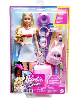 Barbie Traveling Doll With Pet & Accessories