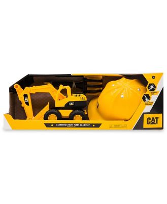 CAT Construction Vehicle Set With 10 Inch Excavator & Hard Hat