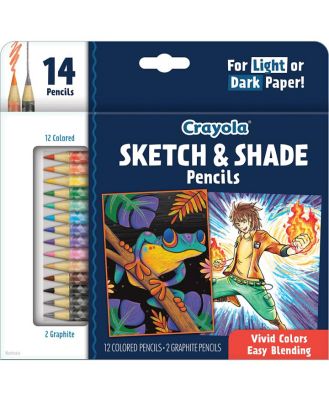 Crayola Sketch & Shade Pencils 14 Pack