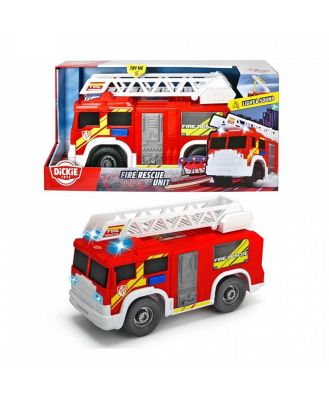Dickie Toys Fire Engine Rescue Unit With Lights & Sounds Including Extendable Ladder