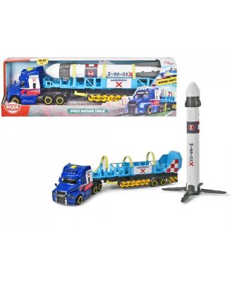 Dickie Toys Truck & Trailer With Lights & Sounds Including Space Mission Rocket