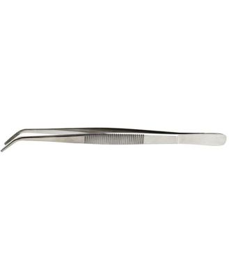 Excel Tools Stainless Curved Point Tweezer 6 Inch