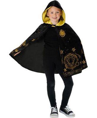 Harry Potter Hogwarts Black & Gold Robe Dress Up Costume