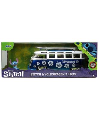 Jada Diecast 1:24 Lilo & Stitch 1962 Volkswagen Bus With Stitch Figure
